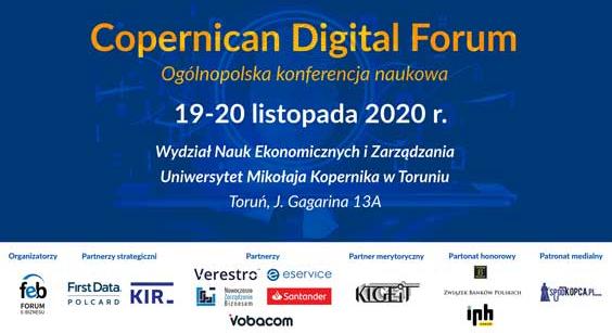   Copernican Digital Forum, UMK - konferencja online - 19-20 listopada 2020 r.